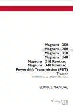 Photo 4 - Case 250 280 310 340 Magnum Rowtrac PST Service Manual Tractor 48115464