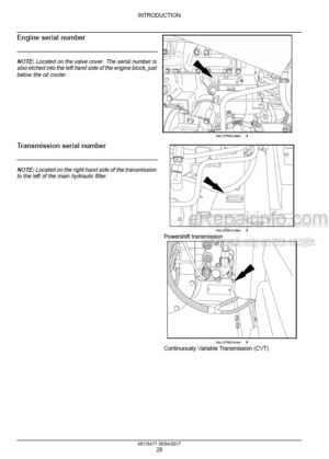 Photo 8 - Case 250 280 310 340 Magnum Rowtrac PST Service Manual Tractor 48115477
