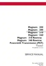 Photo 4 - Case 250 280 310 340 Magnum Rowtrac PST Service Manual Tractor 51537918