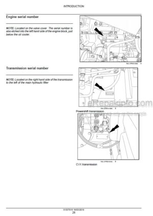 Photo 7 - Case 250 280 310 340 Magnum Rowtrac PST Service Manual Tractor 51537918