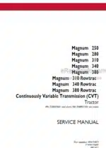 Photo 5 - Case 250 280 310 340 380 Magnum Rowtrac CVT Service Manual Tractor 48115472