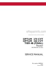 Photo 4 - Case 270CVT 300CVT Optum Tier 4B Final Service Manual Tractor 48193161
