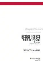 Photo 4 - Case 270CVT 300CVT Optum Tier 4B Final Service Manual Tractor 48193161