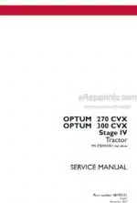 Photo 5 - Case 270CVX 300CVX Optum Stage IV Service Manual Tractor 48193151