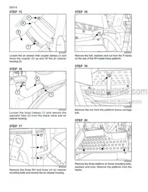 Photo 8 - Case 85 95 Series Service Manual Tractor 8-56453