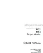 Photo 4 - Case 3152 3162 Service Manual Draper Header 47730908