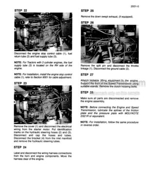 Photo 1 - Case 3200 4200 Series Service Manual Tractor 7-69134R0