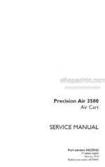 Photo 5 - Case 3580 Precision Air Service Manual Air Cart 84329342