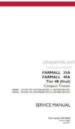 Photo 4 - Case 35A 40A Farmall Tier 4B Final Service Manual Compact Tractor 48144025