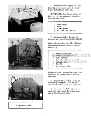 Photo 7 - Case 800 Precision Hoe Service Manual Air Drill 87492443