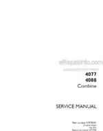Photo 5 - Case 4077 4088 Service Manual Combine 47878201