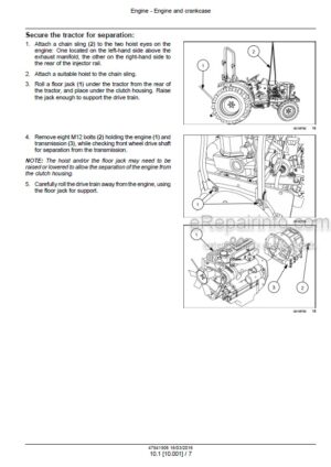 Photo 9 - Case 40C 50C Farmall Tier 4B Final Service Manual Compact Tractor 47941906