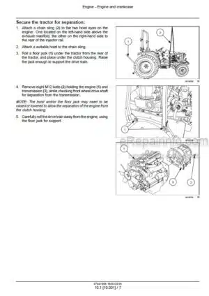 Photo 1 - Case 40C 50C Farmall Tier 4B Final Service Manual Compact Tractor 47941906