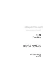 Photo 4 - Case 4130 Service Manual Combine 47871380