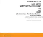Photo 5 - Case 450 465 450CT Repair Manual Skid Steer Compact Track Loader 87578832NAR0