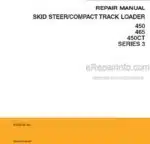 Photo 5 - Case 450 465 450CT Series 3 Repair Manual Skid Steer Compact Track Loader 87634780NA