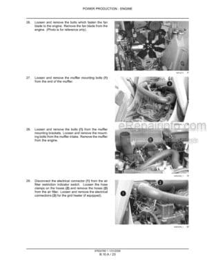 Photo 2 - Case 450 465 450CT Series 3 Repair Manual Skid Steer Compact Track Loader 87634780NA