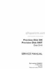 Photo 4 - Case 500 500T Precision Disk Service Manual Disk Drill 47648331
