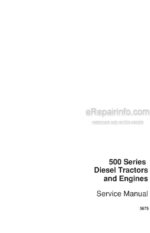 Photo 4 - Case 500 Series Service Manual Diesel Tractor And Engine 5675
