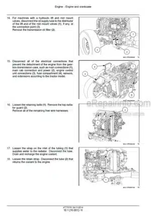 Photo 1 - Case 55C 65C 75C Farmall Efficient Power Service Manual Tractor 47772181