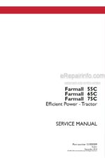 Photo 4 - Case 55C 65C 75C Farmall Efficient Power Service Manual Tractor 51505329