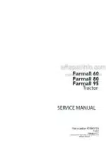 Photo 4 - Case 60 80 95 Farmall Service Manual Tractor 47454571A