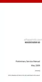 Photo 4 - Case 60 Maxxfarm Preliminary Service Manual Tractor 47673551