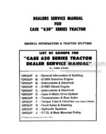 Photo 4 - Case 630 Series Service Manual Tractor 9-92381