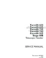 Photo 4 - Case 632 635 735 742 935 Farmlift Stage IIIB Service Manual Telescopic Handler 48192604