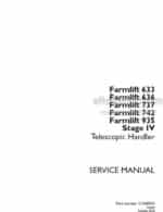 Photo 4 - Case 633 636 737 742 935 Farmlift Stage IV Service Manual Telescopic Handler 51546954