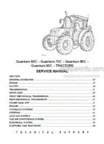 Photo 4 - Case 65C 75C 85C 95C Quantum Service Manual Tractor 87744415B