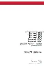 Photo 7 - Case 75C 85C 95C 105C 115C Farmall Efficient Power Service Manual Tractor 47803856
