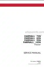 Photo 6 - Case 75N 85N 95N 105N Farmall Service Manual Tractor 47888396
