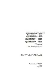 Photo 5 - Case 80F 90F 100F 110F Quantum Service Manual Tractor 51523375
