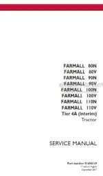 Photo 4 - Case 80N 80V 90N 90V 100N 100V 110N 110V Farmall Tier 4A Interim Service Manual Tractor 51430129