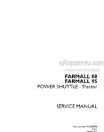 Photo 4 - Case 80 95 Farmall Service Manual Power Shuttle Tractor 47650956A