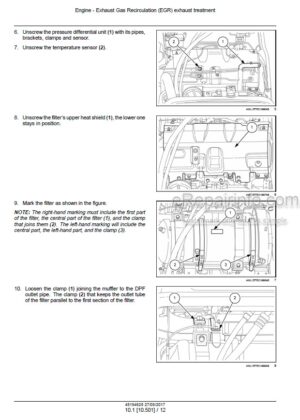Photo 8 - Case 4000 5000 5500 Service Manual Chassis For Windrower GSS14722