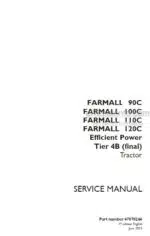 Photo 4 - Case 90C 100C 110C 120C Farmall Efficient Power Tier 4B Final Service Manual Tractor 47878246