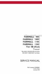 Photo 5 - Case 90C 100C 110C 120C Farmall Tier 4B Final Service Manual Tractor 51543581