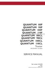 Photo 5 - Case 80F 90F 100F 11OF 80CL 90CL 100CL 110CL Quantum Service Manual Tractor 51523378