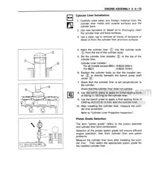 Photo 12 - Isuzu 4BD1 Service Manual Industrial Diesel Engine IDE-2041