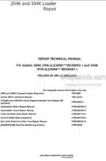 Photo 4 - John Deere 204K 304K Loader Repair Manual TM12998