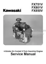 Photo 4 - Kawasaki FX751V FX801V FX850V Service Manual Gasoline Engine 84219687