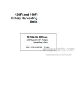 Photo 3 - Kemper 420FI 440FI Technical Manual Rotary Harvesting Unit 84321453A