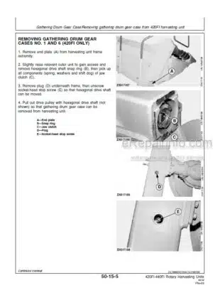Photo 13 - Kemper 420FI 440FI Technical Manual Rotary Harvesting Unit 84321453A