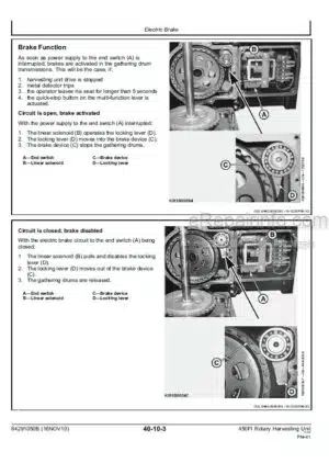Photo 3 - Kemper 450FI Technical Manual Rotary Harvesting Unit 84291050B
