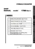 Photo 5 - Kobelco 17SR Tier 4 Shop Manual Hydraulic Excavator S5PU0017E01