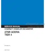 Photo 4 - Kobelco 27SR Acera Tier 4 Service Manual Compact Crawler Excavator S5PV0018E01NA