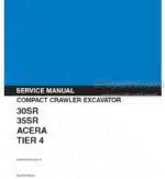 Photo 5 - Kobelco 30SR 35SR Acera Tier 4 Service Manual Compact Crawler Excavator S5PW0027E01EN