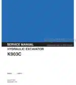 Photo 5 - Kobelco K903C Service Manual Hydraulic Excavator S5LE000E3-01NA